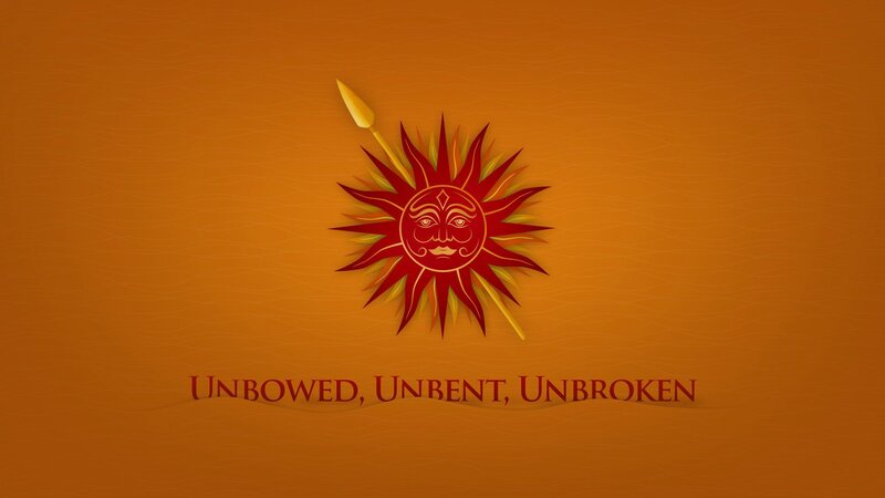 Sun Symbol with Spear