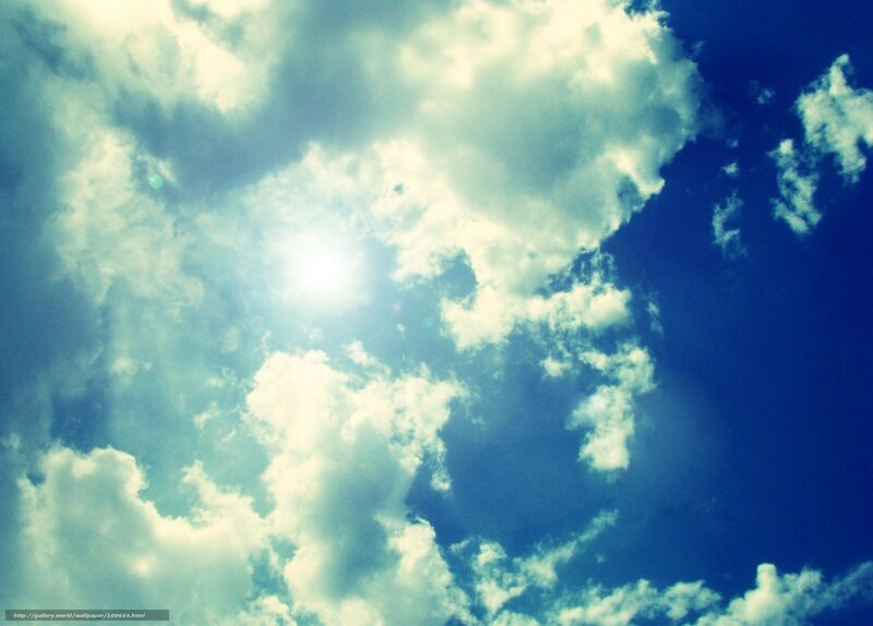Sun Through Clouds — Blue, Serene