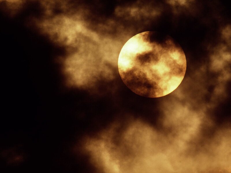 Sun Through Clouds — Brown