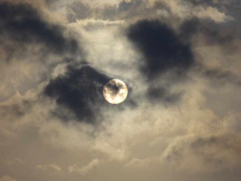 Sun Through Clouds — Gray, Dramatic, Afternoon