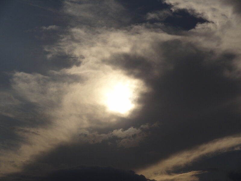 Sun Through Clouds — Gray, Dramatic, Sunset