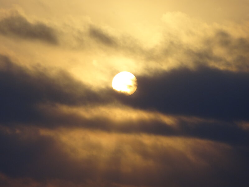 Sun Through Clouds — Yellow