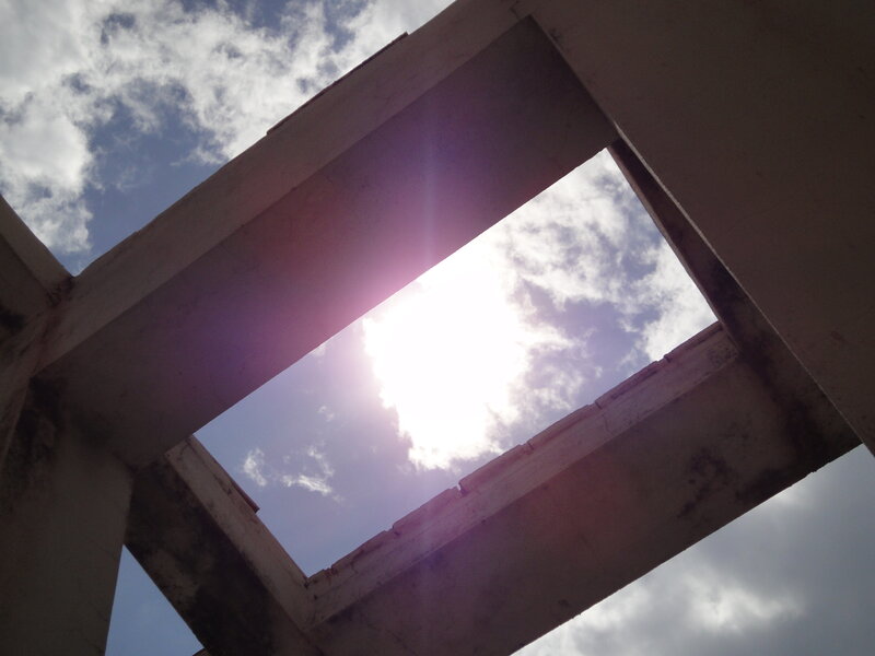 Sun Through Concrete Opening