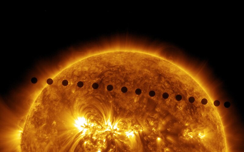Sun transit sequence