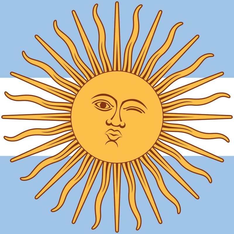 Sun with Face — Yellow, Calm