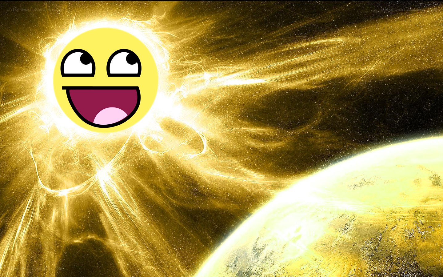 sun with happy face