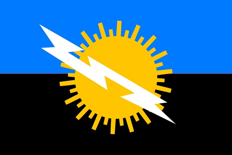Sun with Lightning Bolt