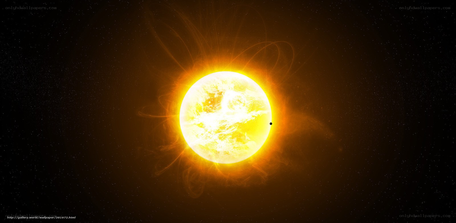 Sun with planet transit