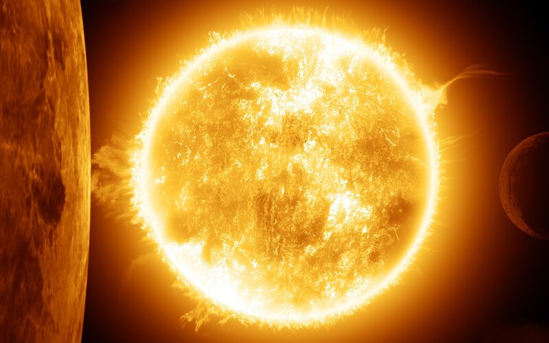 Sun with planets