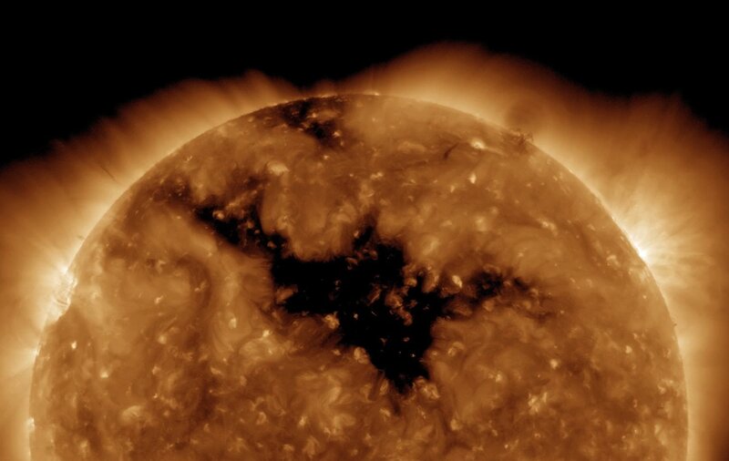 Sun with solar flare
