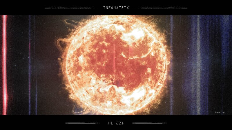 Sun with Solar Flares — Orange, Dramatic, Digital Art, Solar Flare