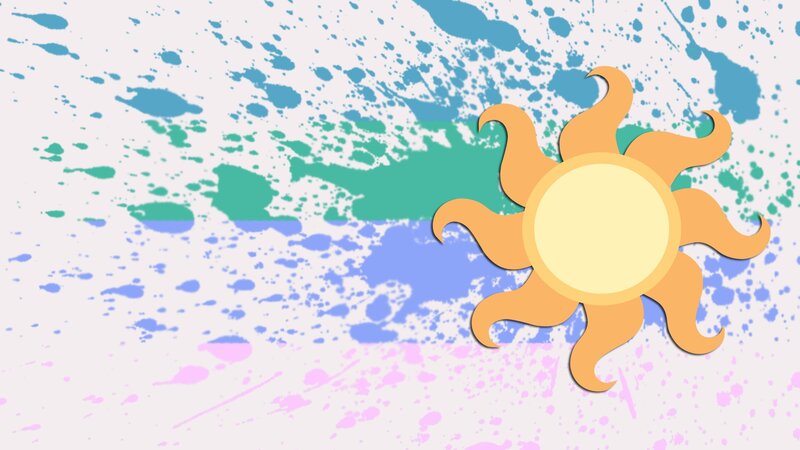 Sun with Splattered Background