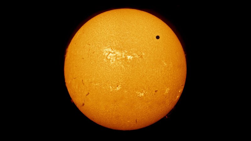 Sun with Sunspot — Orange