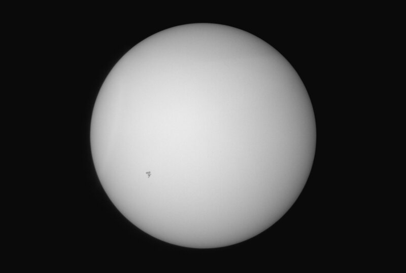 Sun with sunspot