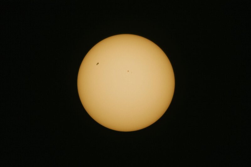 Sun with Sunspots — Yellow