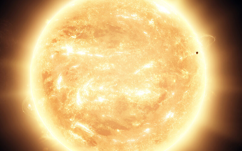 Sun with transiting planet