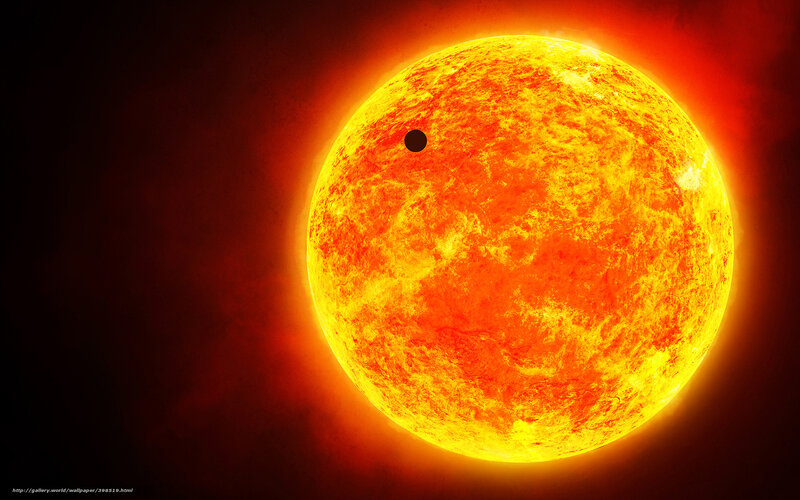 Sun with transiting planet