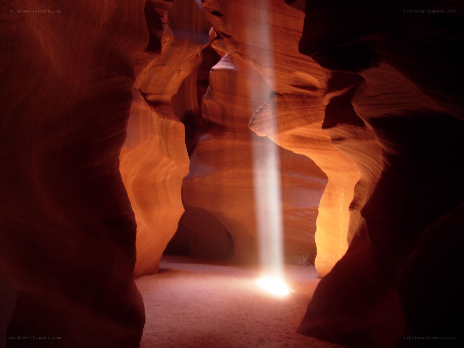 Sunbeam in a canyon