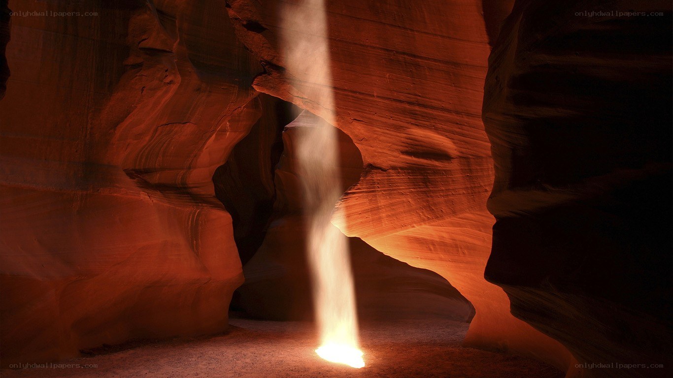 Sunbeam in a canyon