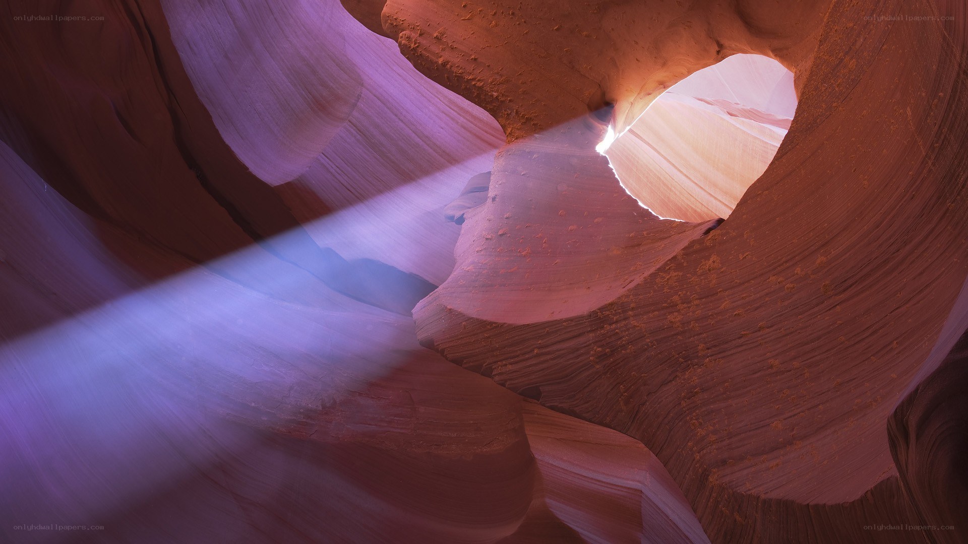 Sunbeam in a canyon