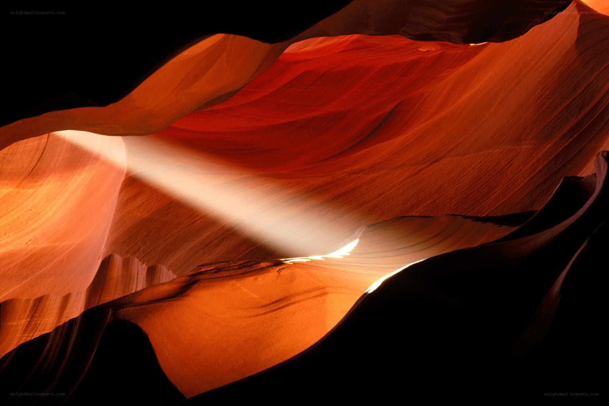 Sunbeam in a canyon