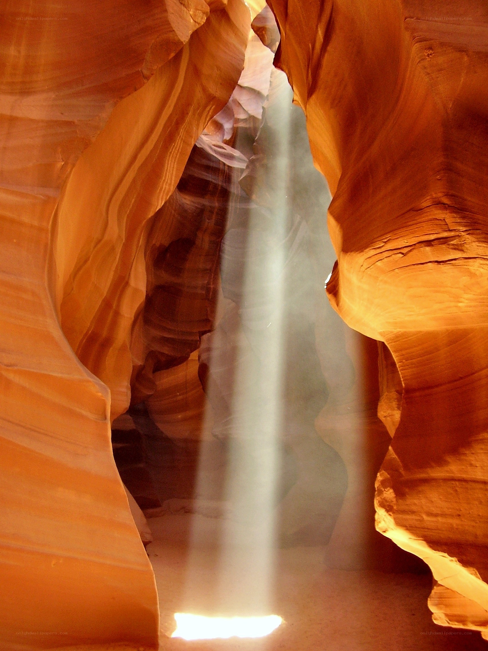 Sunbeam in a canyon