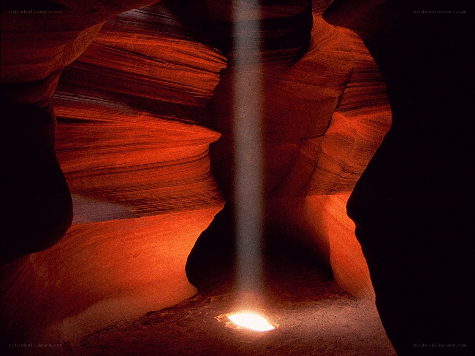 Sunbeam in a canyon