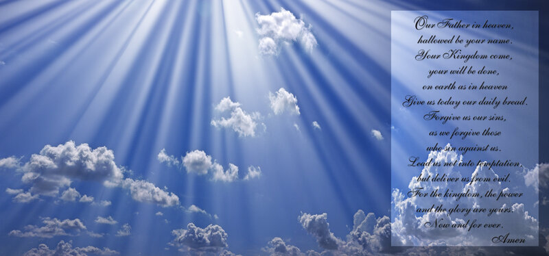 Sunbeams Through Clouds — Blue
