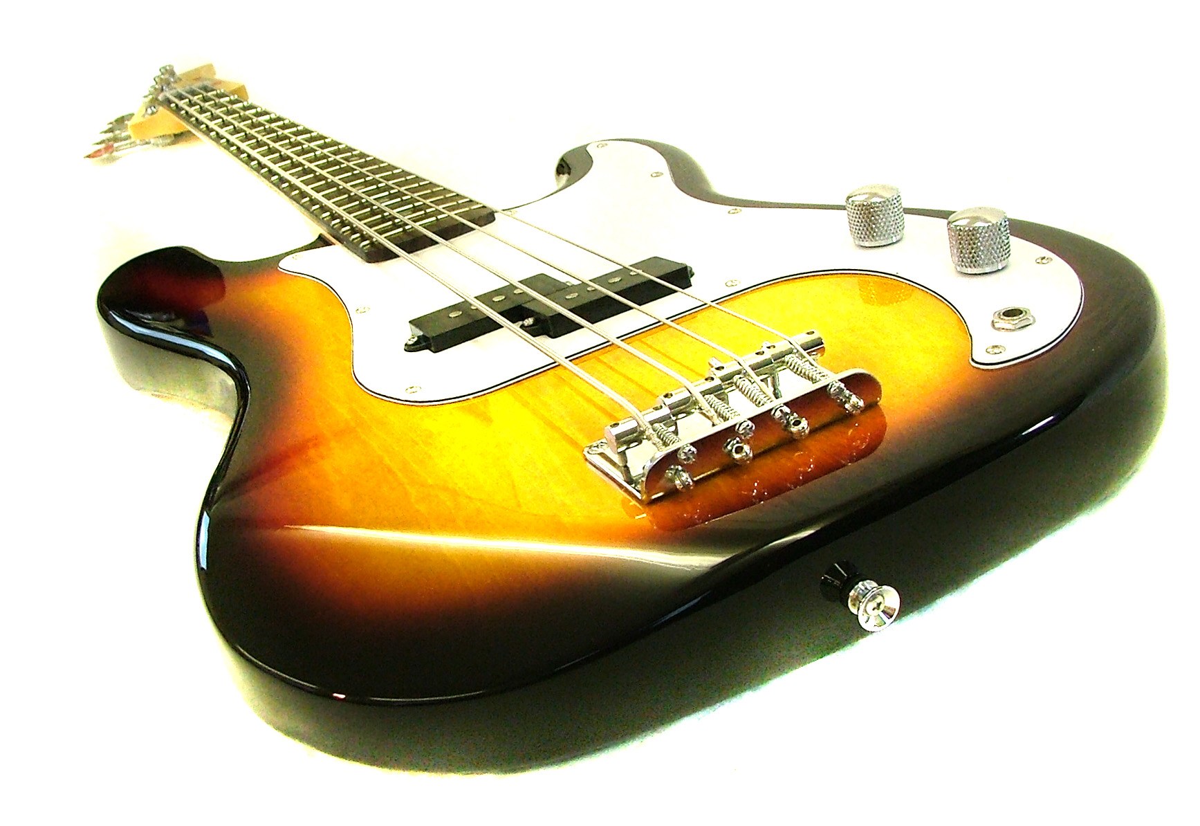 sunburst bass guitar