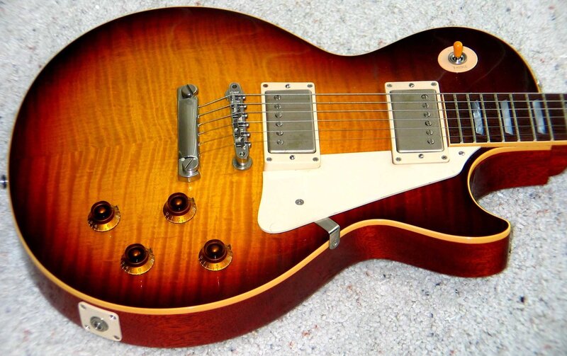 Sunburst electric guitar