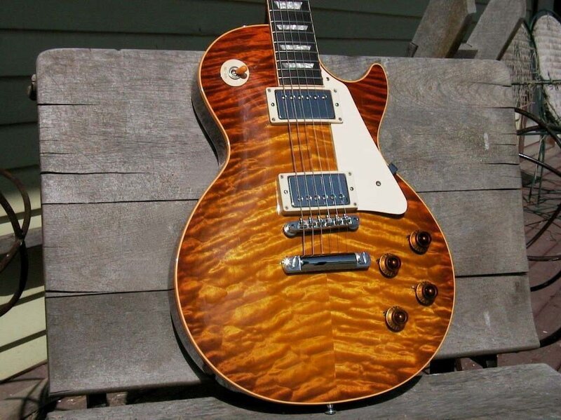 sunburst electric guitar