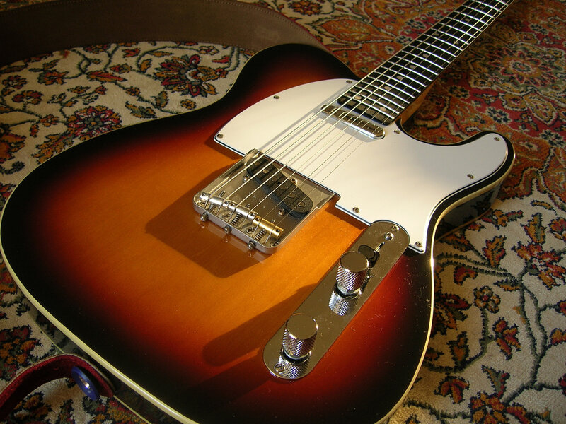 sunburst electric guitar