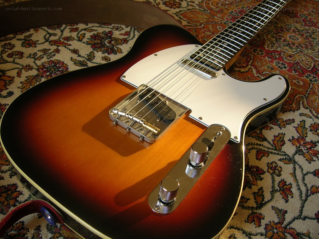 sunburst electric guitar
