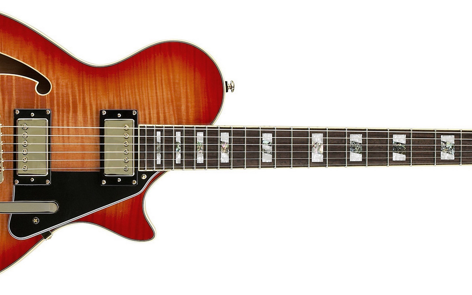 sunburst electric guitar