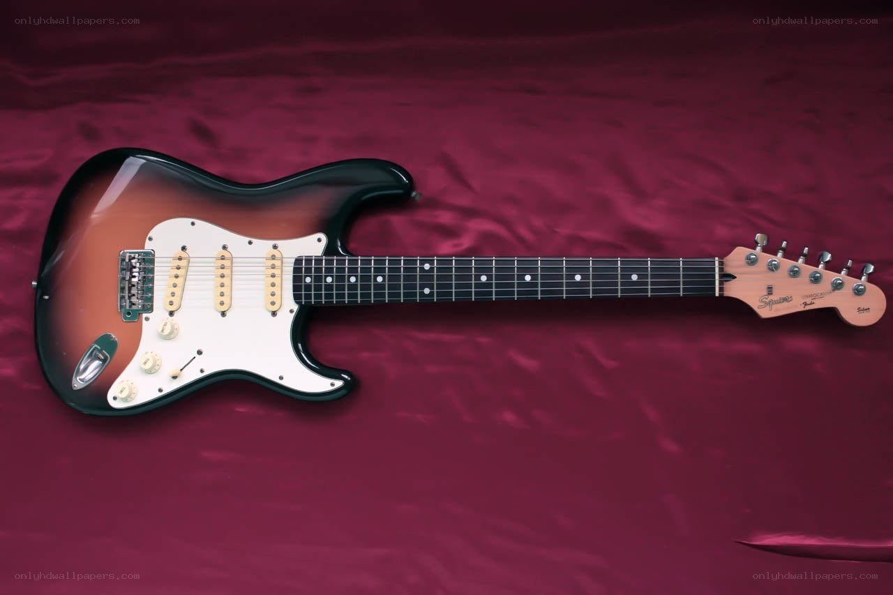 sunburst electric guitar