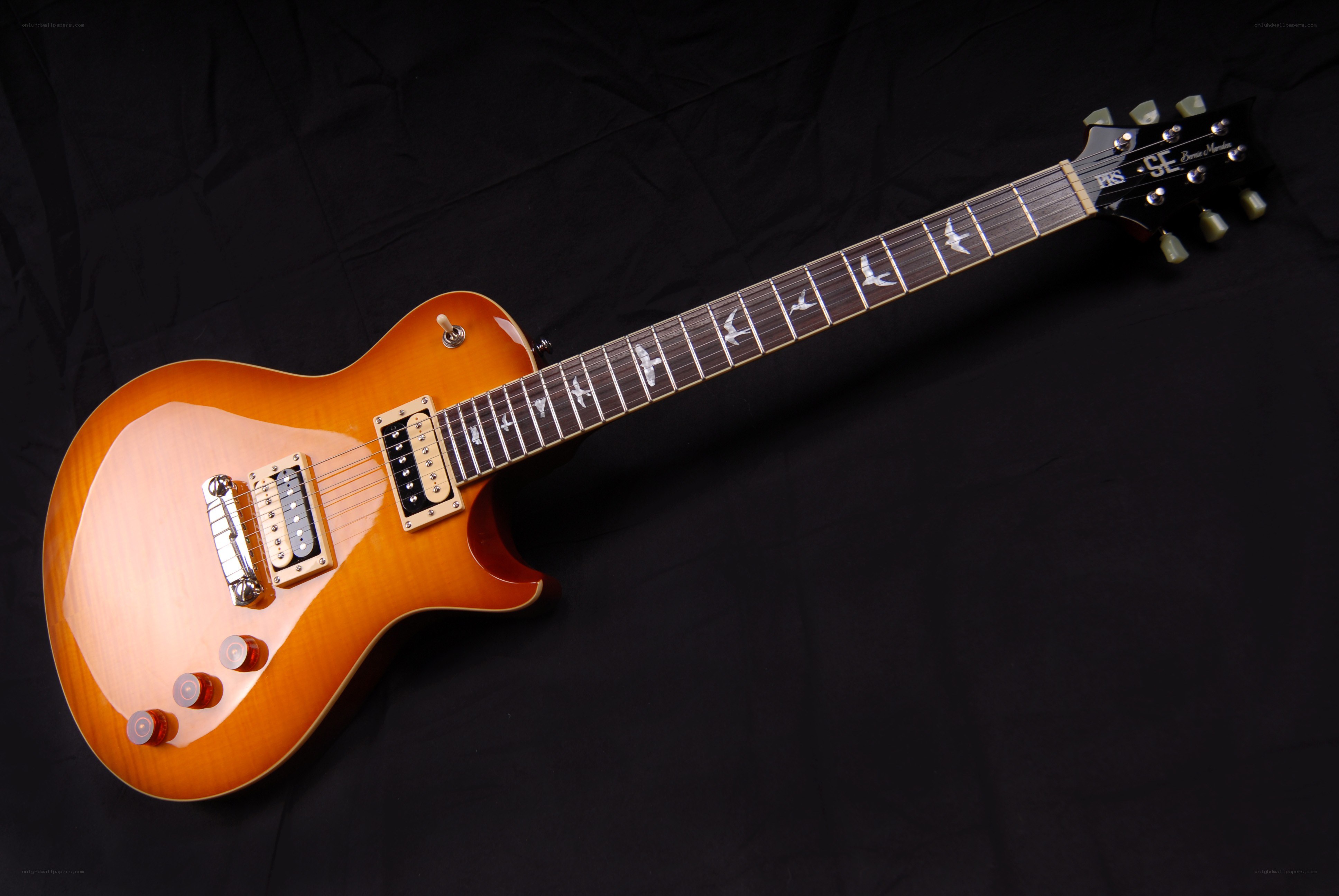 Sunburst electric guitar