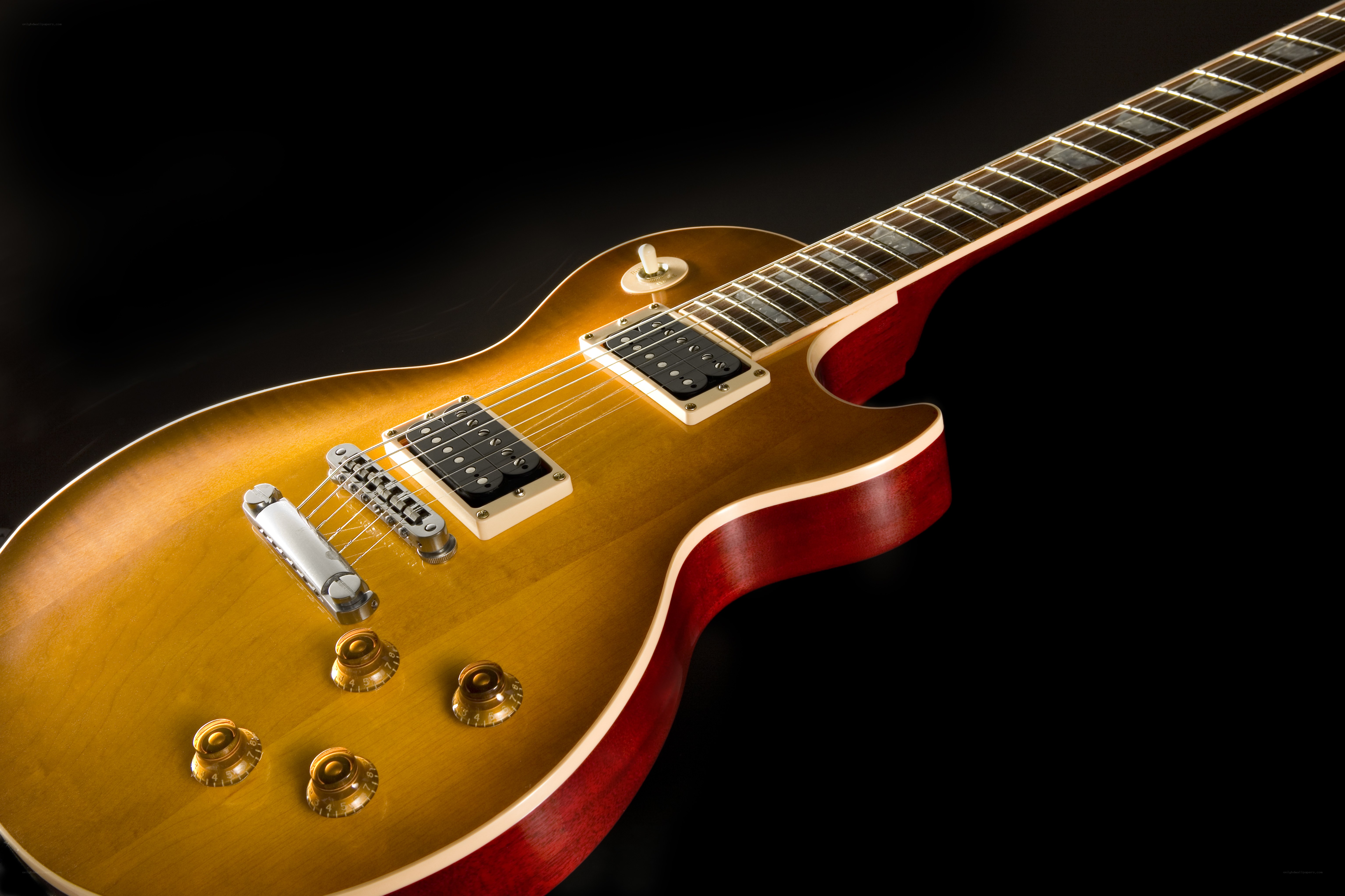 Sunburst electric guitar
