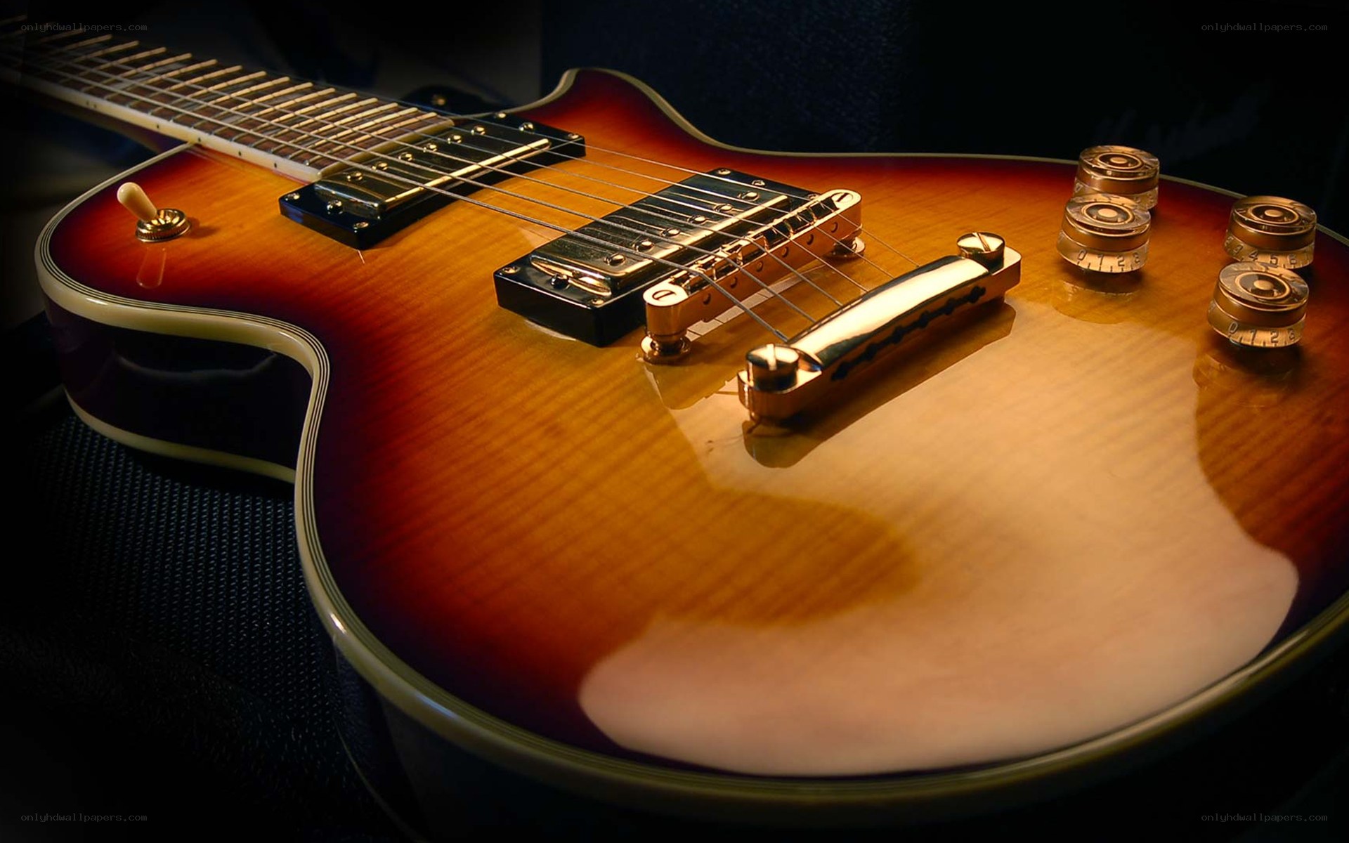 sunburst electric guitar