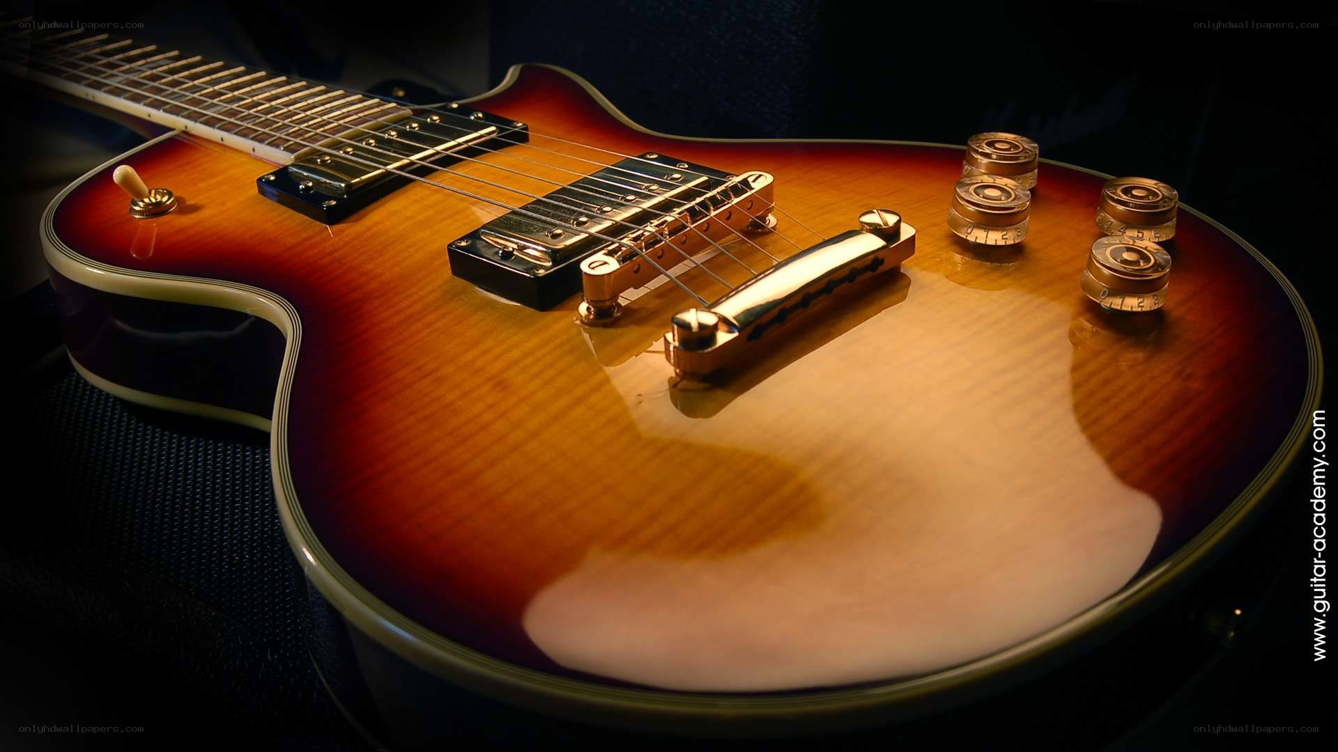 Sunburst electric guitar