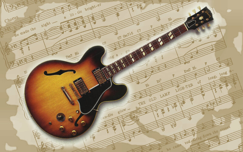 Sunburst Electric Guitar — Brown, Nostalgic