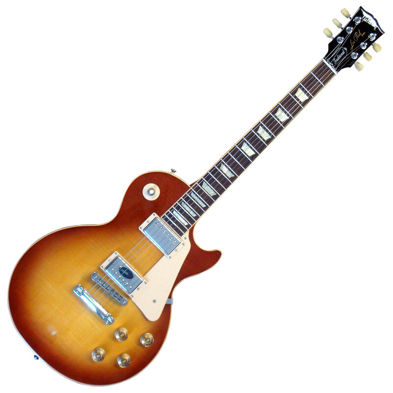 Sunburst Gibson Les Paul guitar