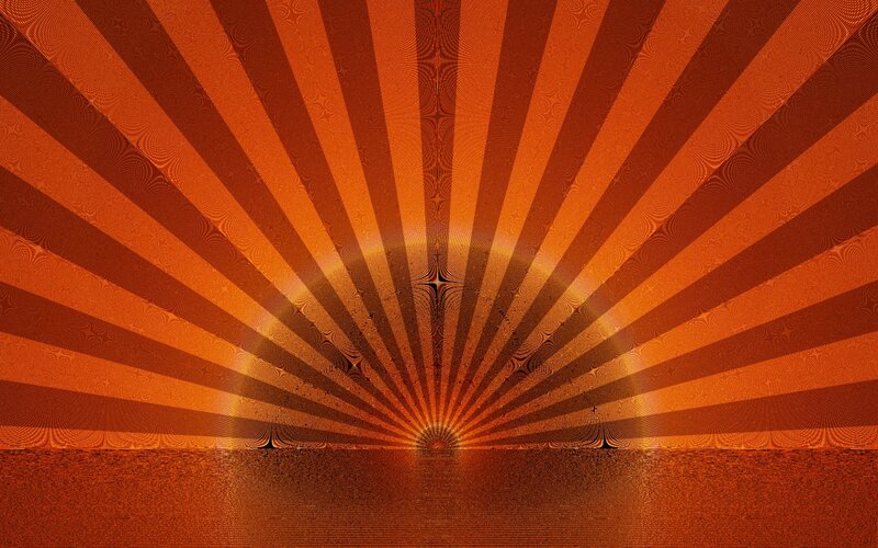 Sunburst pattern with textured rays
