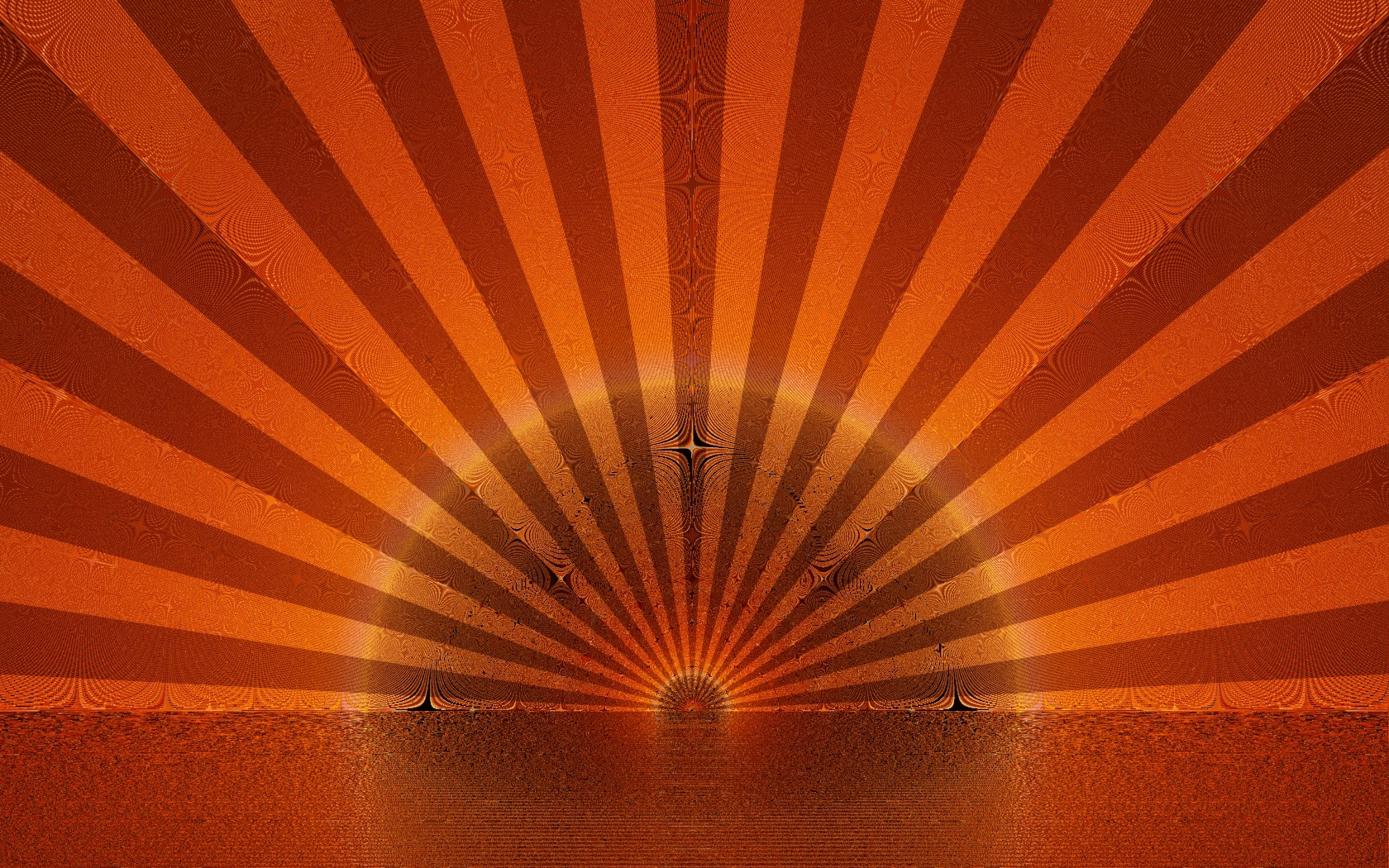 Sunburst pattern with textured rays