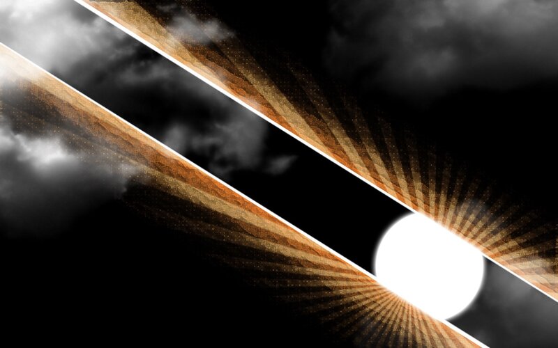 Sunburst through clouds