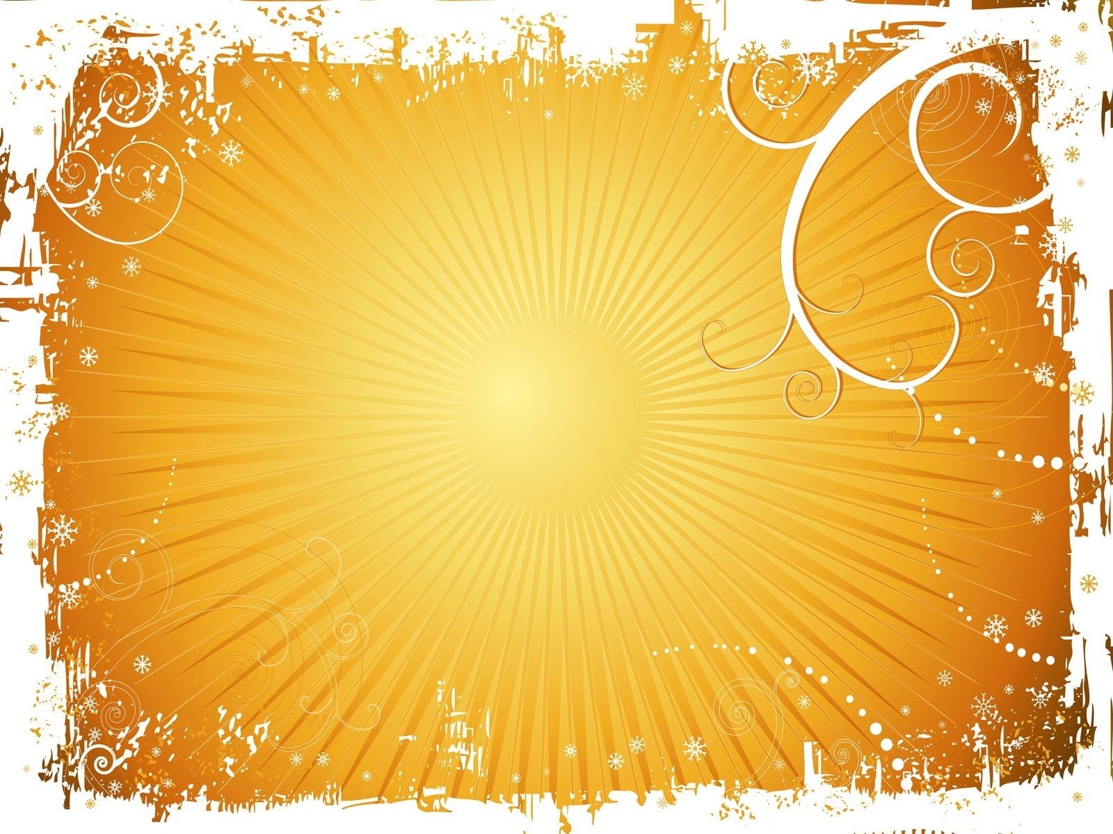 sunburst with ornate frame