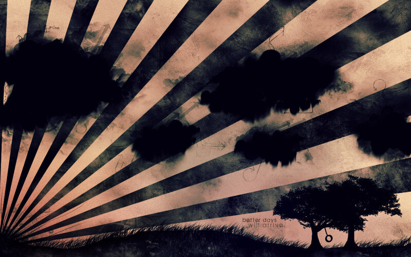 Sunburst with silhouetted trees
