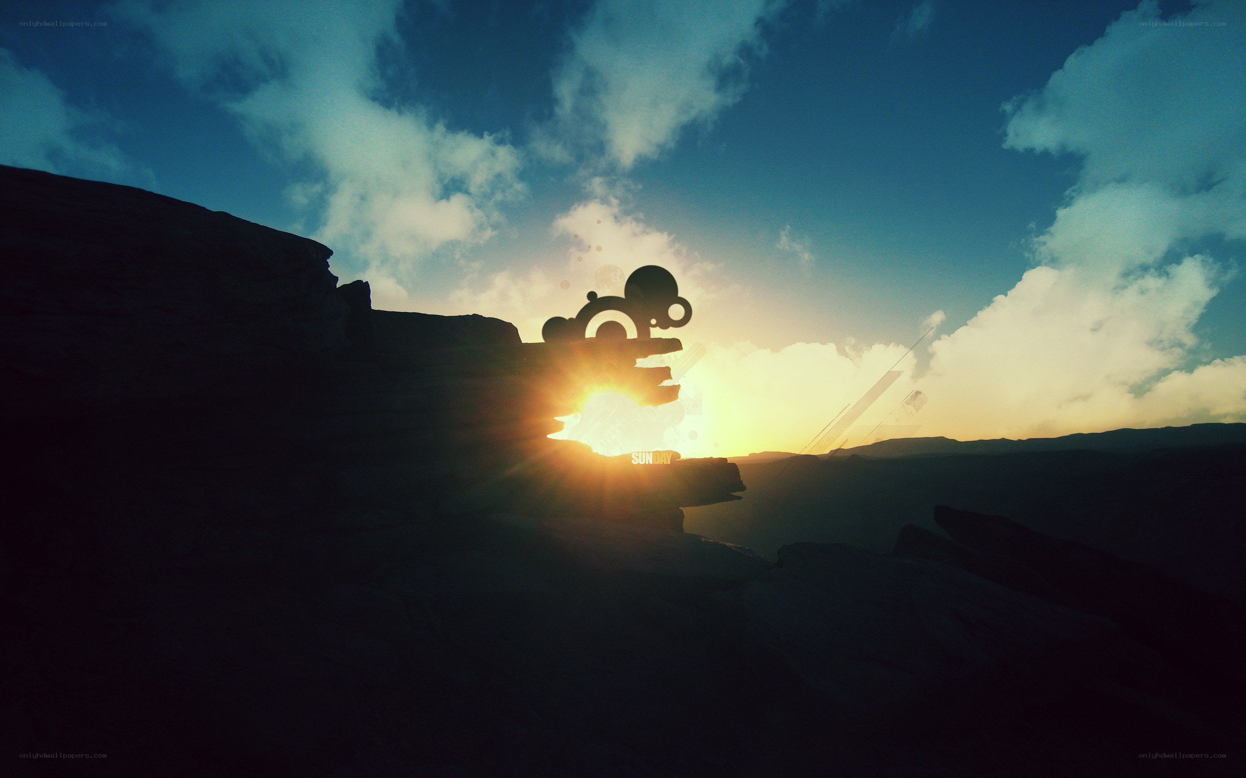 sunday logo at sunset
