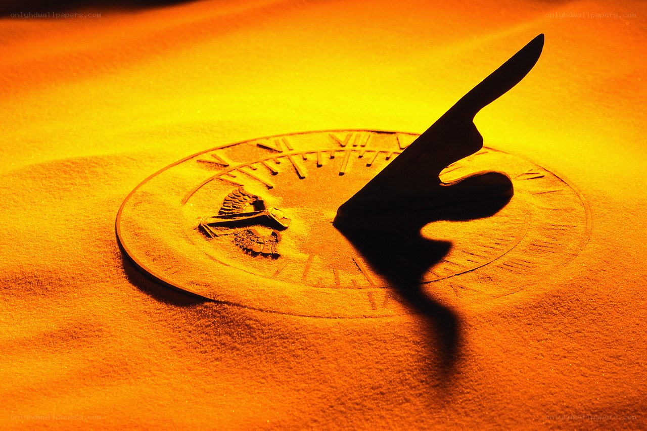 sundial in the sand