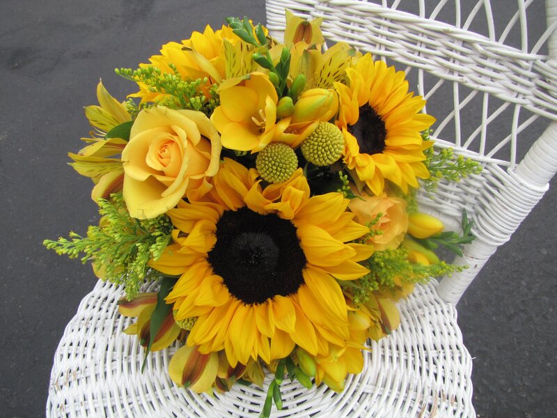 Sunflower Bouquet — Yellow, Bright, Afternoon, Photograph, Rose