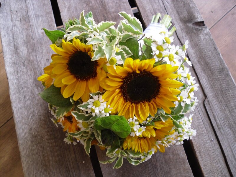Sunflower Bouquet — Yellow, Calm, Afternoon, Photograph